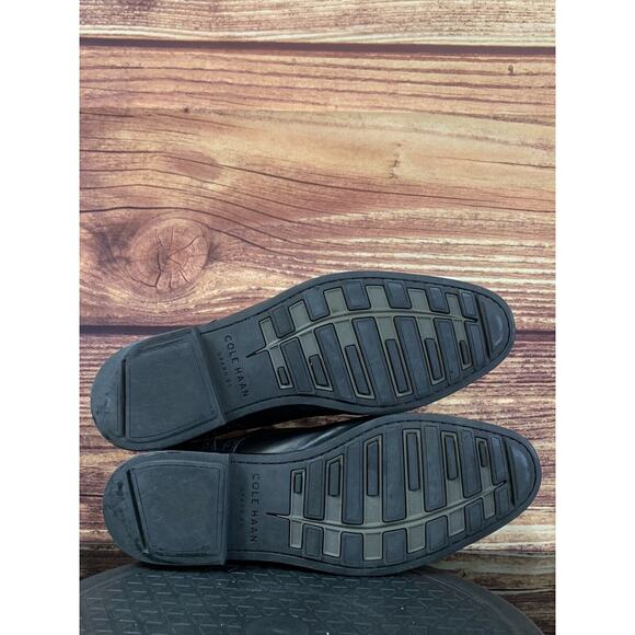 Cole Haan Grand.OS Men’s Jefferson Cap Toe Oxford Black Leather C23789 Size 10.5 - Picture 3 of 9